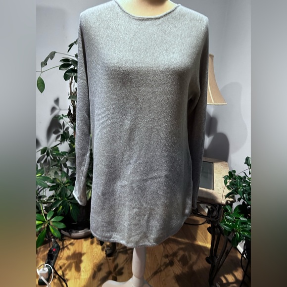 Micheal by Micheal Kors Cotton blend small gray tunic sweater Cute! - Picture 4 of 16